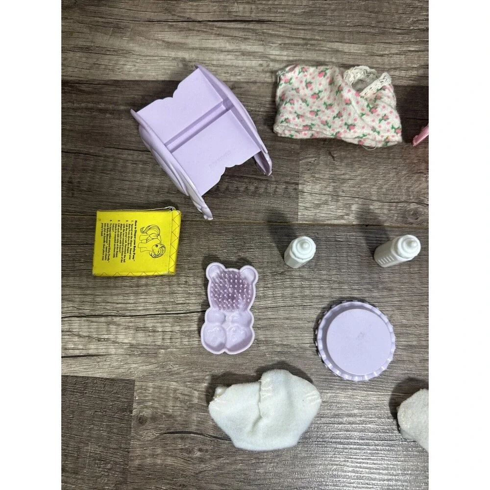 G1 My Little Pony Newborn Twins JANGLES AND TANGLES ACCESSORIES ONLY Incomplete